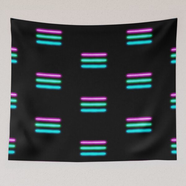 Item preview, Minimalist Neon Polysexual Pride Flag designed and sold by O1RSH.