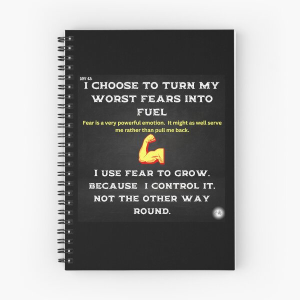 Item preview, Day 42 of the year: I choose to turn my worst fears into fuel designed and sold by BuddyBoots.