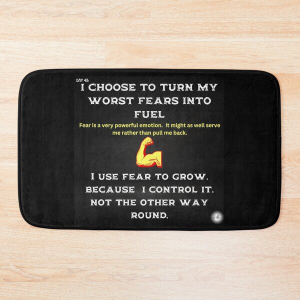 Item preview, Day 42 of the year: I choose to turn my worst fears into fuel designed and sold by BuddyBoots.