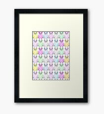 Rainbow yeti Framed Print