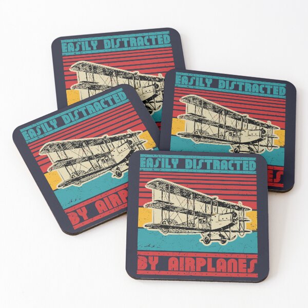 Item preview, Love airplanes distracted by them. Retro airplane. designed and sold by SweetLog.