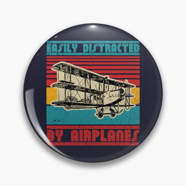 Item preview, Love airplanes distracted by them. Retro airplane. designed and sold by SweetLog.