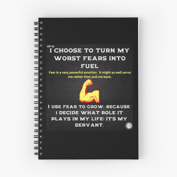 Item preview, Day 42 of the year: I choose to turn my worst fears into fuel designed and sold by BuddyBoots.