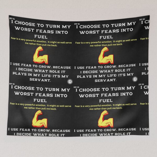 Item preview, Day 42 of the year: I choose to turn my worst fears into fuel designed and sold by BuddyBoots.