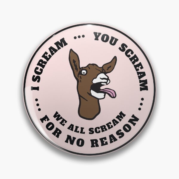 Item preview, I Scream You Scream We All Scream For No Reason – Funny screaming goats designed and sold by Rigipedia.