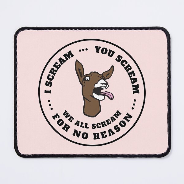 Item preview, I Scream You Scream We All Scream For No Reason – Funny screaming goats designed and sold by Rigipedia.