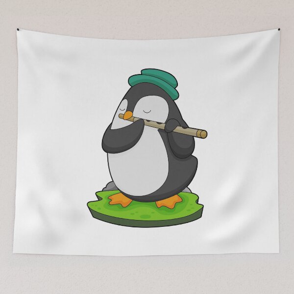 Item preview, Penguin Musician Flute Music designed and sold by Snabdesign84.
