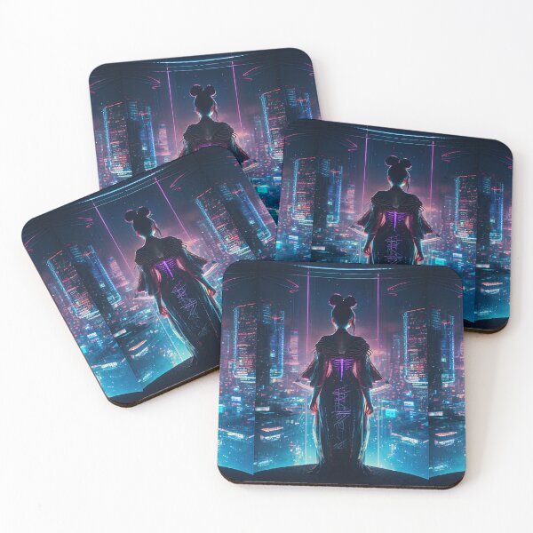Item preview, Cyberpunk Geisha Tokyo City Nights designed and sold by Chrizz1990.