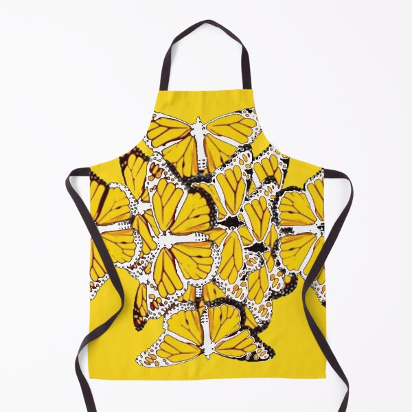 Item preview, GOLDEN YELLOW MONARCH BUTTERFLIES ABSTRACT ART designed and sold by sharlesart.