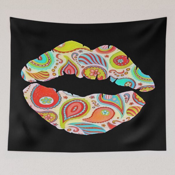 Item preview, Paisley Puckered Lips designed and sold by natnat7w.