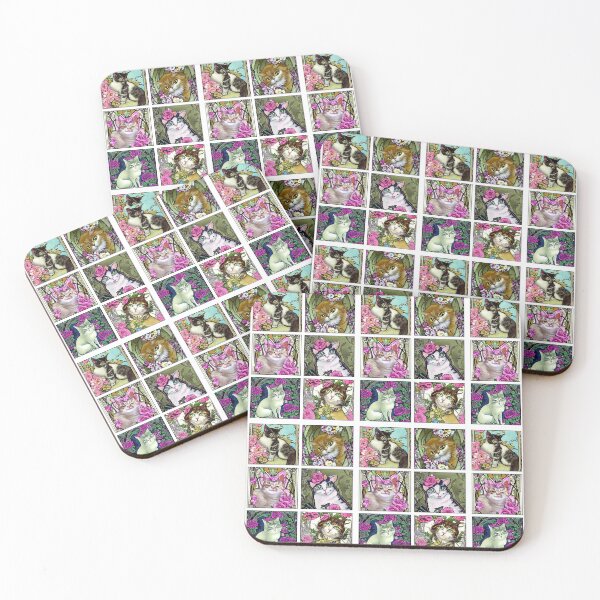 Item preview, Beautiful art nouveau cats designed and sold by Natalia-Vlad.