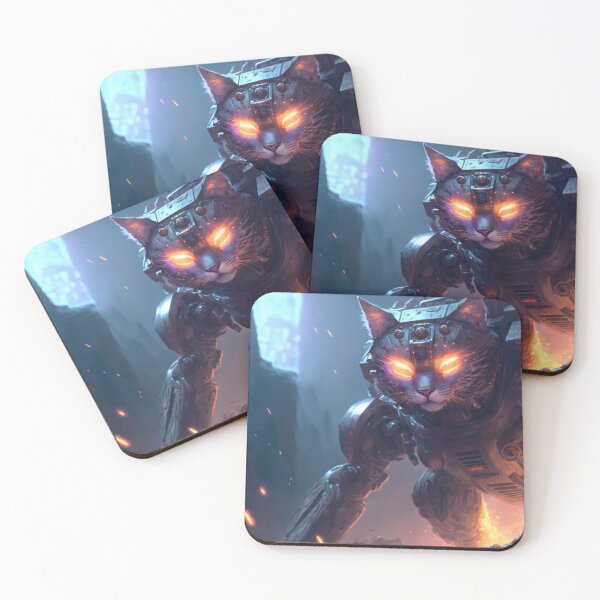 Item preview, Blazing Cat-Tron designed and sold by 9LivesCats.