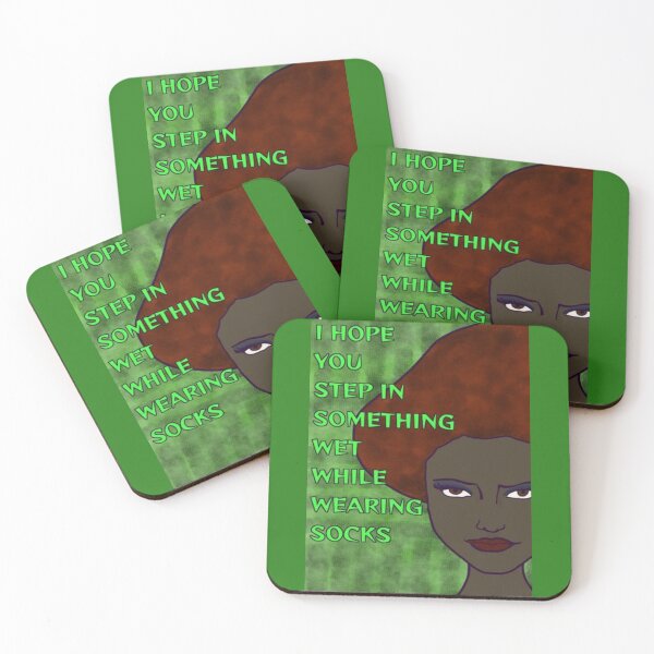 Item preview, Radical Feminist Quote - I Hope You Step In Something Wet While Wearing Socks designed and sold by LethalPixieDust.