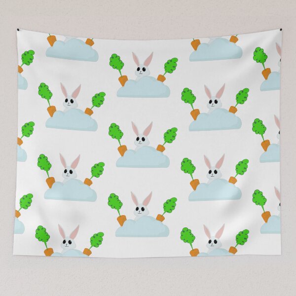 Item preview, Rabbit in clouds designed and sold by DavesArtBook.