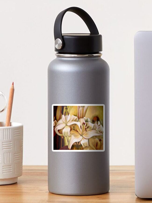 Thumbnail 1 of 3, Sticker, Lilly by Avril Thomas. South Australian Artist. designed and sold by AvrilThomasart.