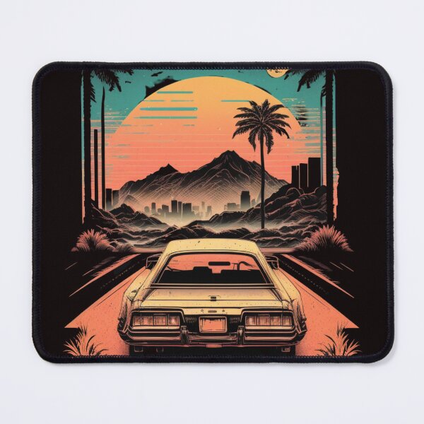 Item preview, Retro beach sunset art designed and sold by AILaboratory21.