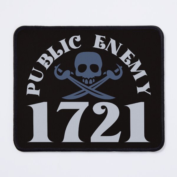 Item preview, Public Enemy 1721 Golden Age of Pirates Skull & Crossbones  designed and sold by Pirate Foto.