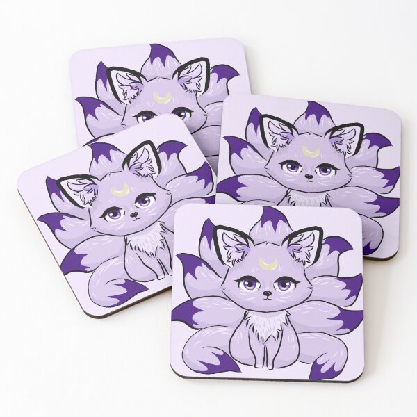 Item preview, Nine Tail Chibi Fox Purple designed and sold by NoxKitsune.