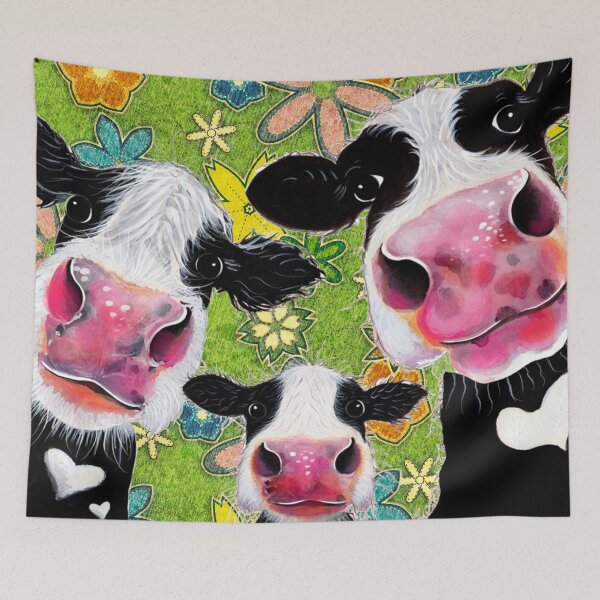 Item preview, Have you herd the moos? - Floral cow flower aesthetic, cool cow farmyard animal designed and sold by Flowerartlovers.