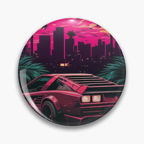 Item preview, Testarossa Synthwave Retro Car designed and sold by yaekus.