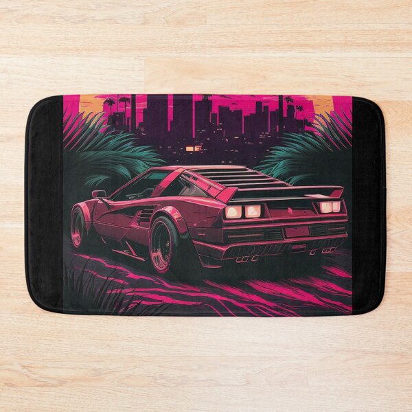 Item preview, Testarossa Synthwave Retro Car designed and sold by yaekus.