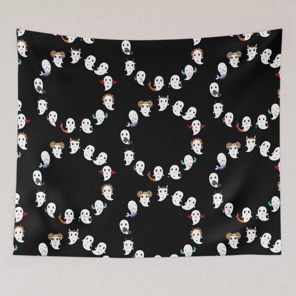 Item preview, Cute ghost zodiac signs v2 designed and sold by rainbowcho.