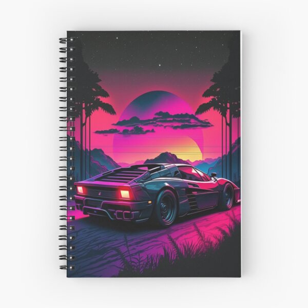 Item preview, Testarossa Synthwave Retro Car designed and sold by yaekus.