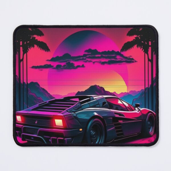 Item preview, Testarossa Synthwave Retro Car designed and sold by yaekus.