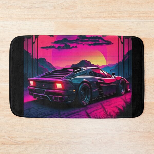 Item preview, Testarossa Synthwave Retro Car designed and sold by yaekus.