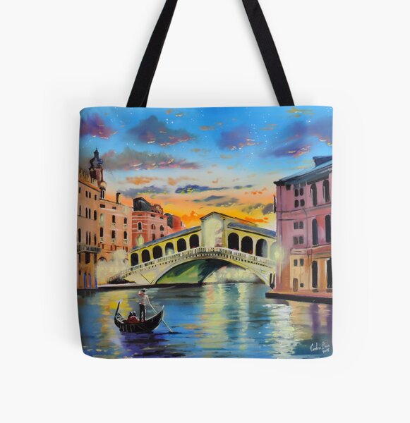 The Venice reflections by Gordon Bruce All Over Print Tote Bag