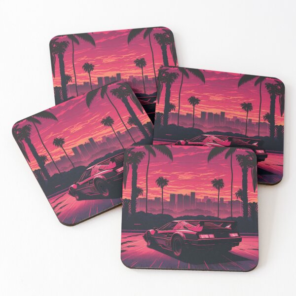 Item preview, Testarossa Synthwave Retro Car designed and sold by yaekus.
