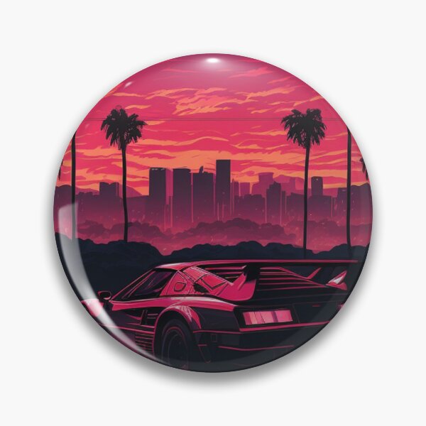 Item preview, Testarossa Synthwave Retro Car designed and sold by yaekus.
