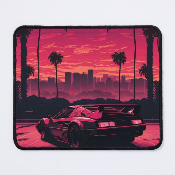 Item preview, Testarossa Synthwave Retro Car designed and sold by yaekus.
