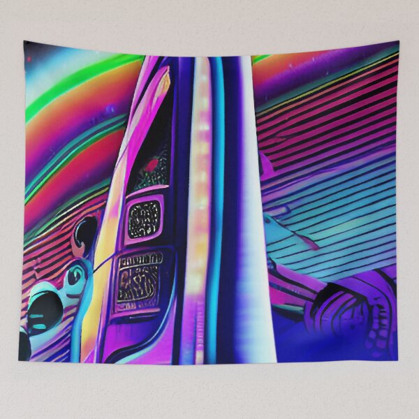 Item preview, Psychedelia Rainbow Spaceship designed and sold by fergyfilms.