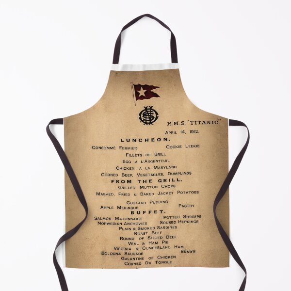 Item preview, TITANIC Final Luncheon Menu 1912 designed and sold by Daniel Hagerman.