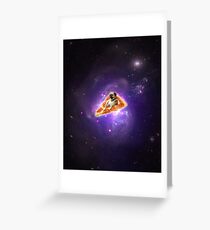 Pizza Pug Greeting Card