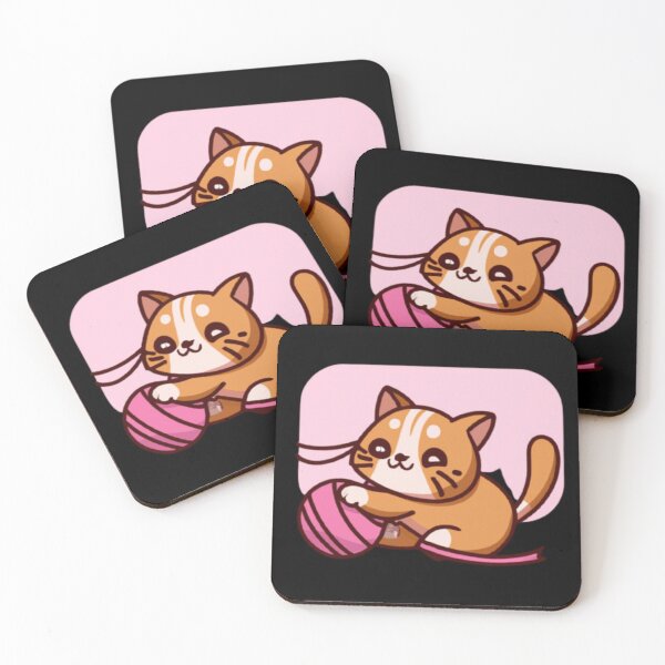 Item preview, Cat Playing With A Ball Of String designed and sold by The Glasses Girl.