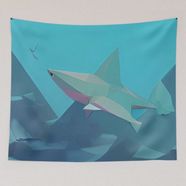 Item preview, Sharks swimming the Deep Blue designed and sold by fergyfilms.