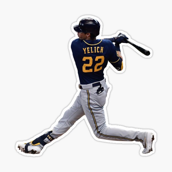 Christian Yelich Drawing Kiss-cut Stickers 