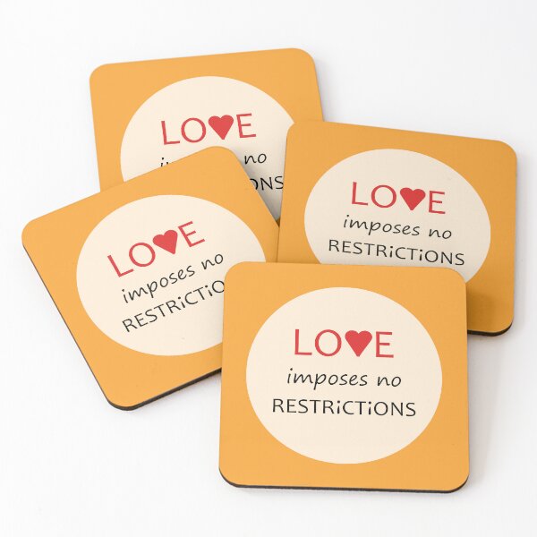Item preview, LOVE imposes no RESTRICTIONS original design designed and sold by paragonDesign28.