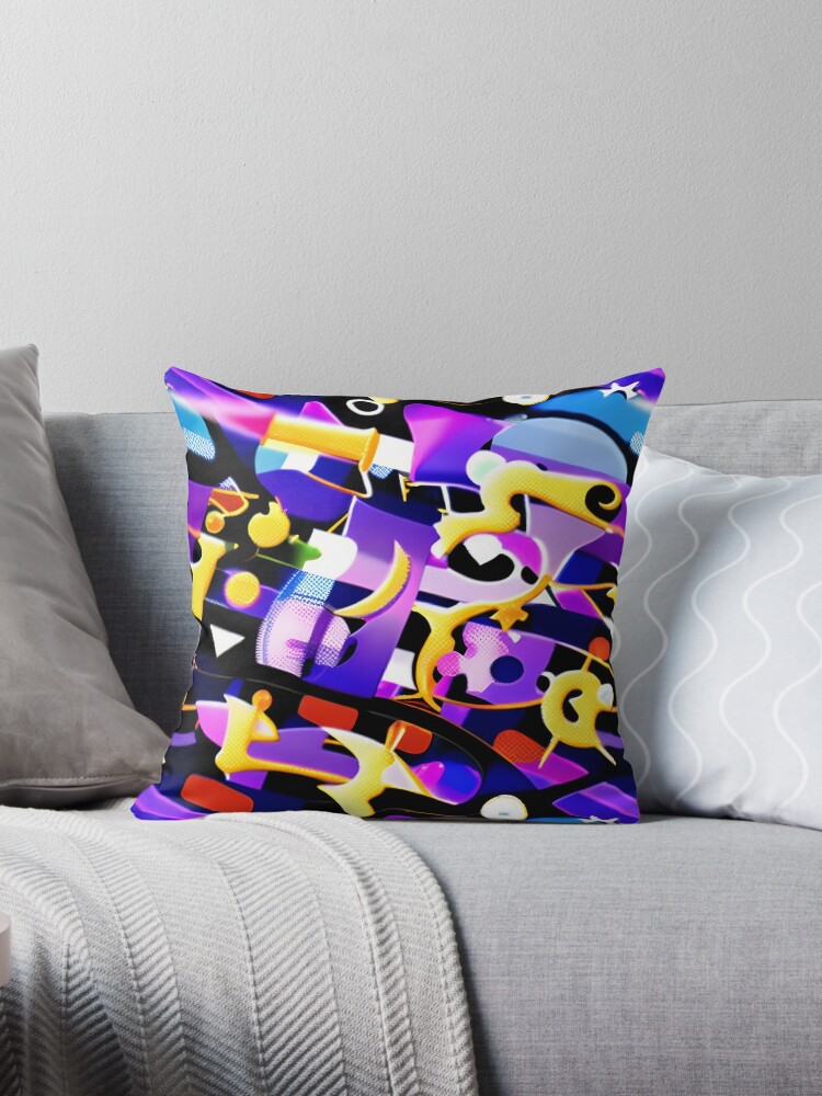 Purple and yellow hot sale pillows