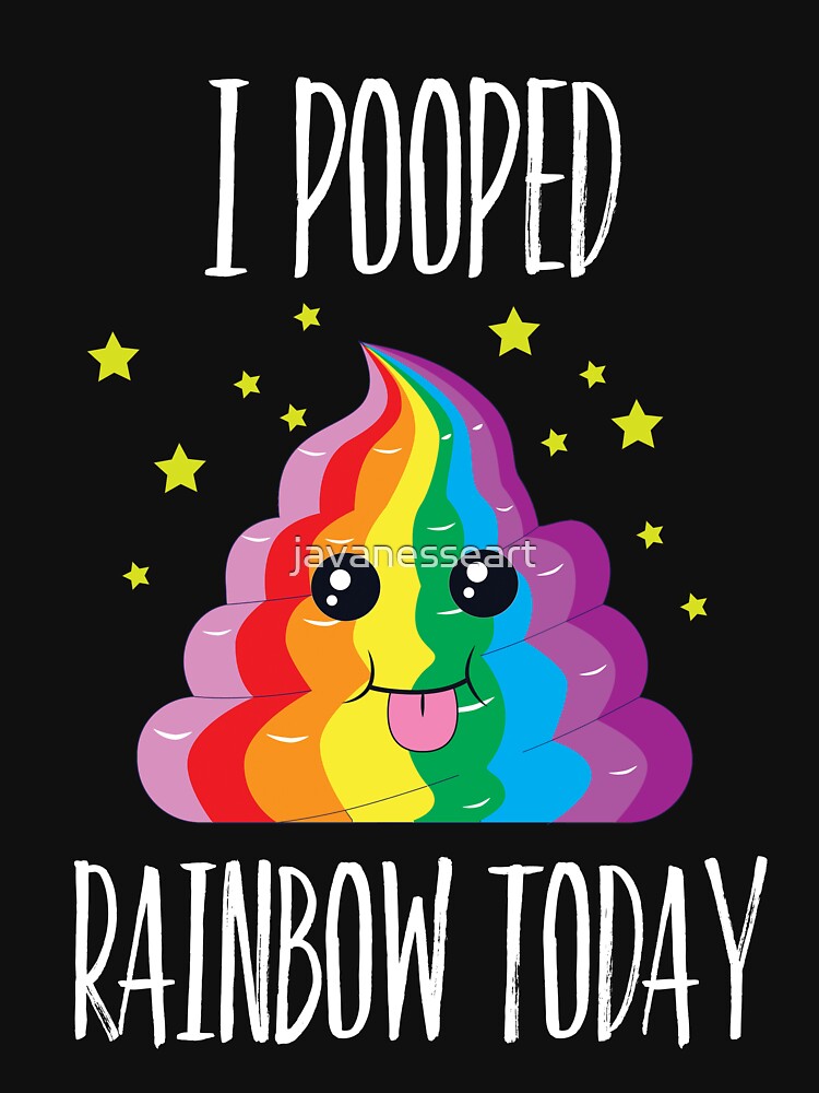 "I Poop Rainbow Today Rainbow Poop Emoji Gifts" Tshirt for Sale by