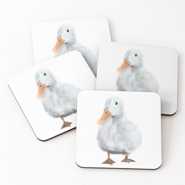 Item preview, Waddling white duck designed and sold by DavesArtBook.