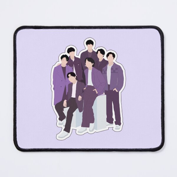 Item preview, BTS Group Photo Vector Art designed and sold by VectorVasu.