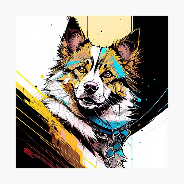Item preview, Cyber Canine: A Futuristic Portrait of Man's Best Friend designed and sold by DavesDogShop.