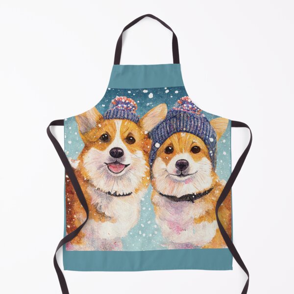 Item preview, Sweet Cardigan Welsh Corgi Friends in the Snow designed and sold by newnomads-art.