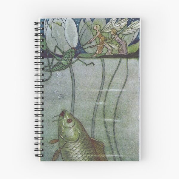 Item preview, Fairies Save Grasshopper Vintage Illustration by Else Wenz Vietor designed and sold by Deannaboh.