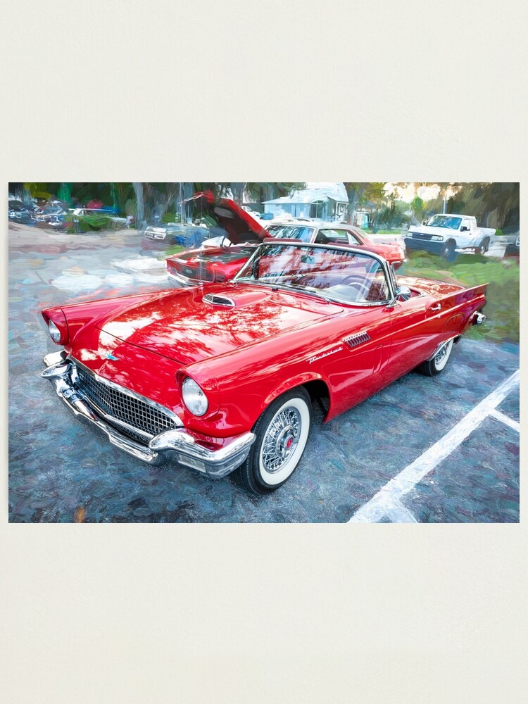 EMINEM CAR FORD THUNDERBIRD赤 1957 Red Ford Thunderbird Convertible X136