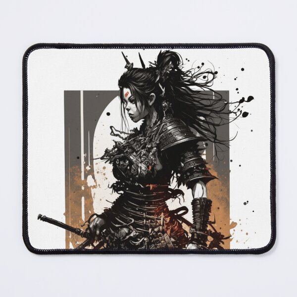 Item preview, Female Samurai On A Battlefield designed and sold by Nightarcade.