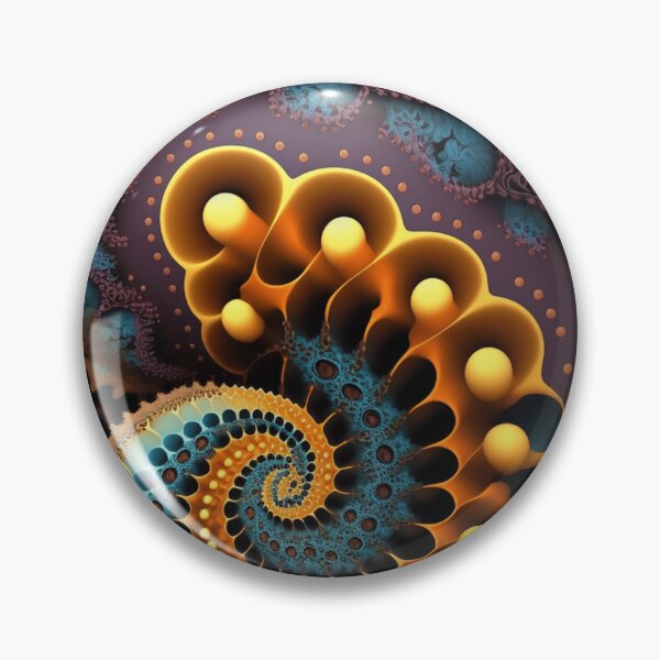Item preview, Arte de concha de nautilus fractal designed and sold by ChaosEmporium.